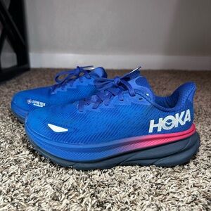 Hoka Clifton 9 GTX Shoes Women’s Size 6B Dazzling Blue 1141490DBES Running